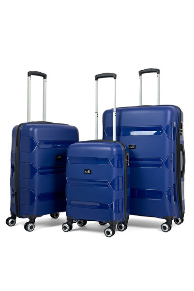 Reymond Luggage Lucas Polipropilen Kırılmaz Valiz, 3'lü Set