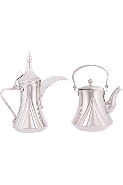 ALSAIF 2-piece coffee pot and jug set from Saif. A coffee pot for preparing and serving Arabic coffee