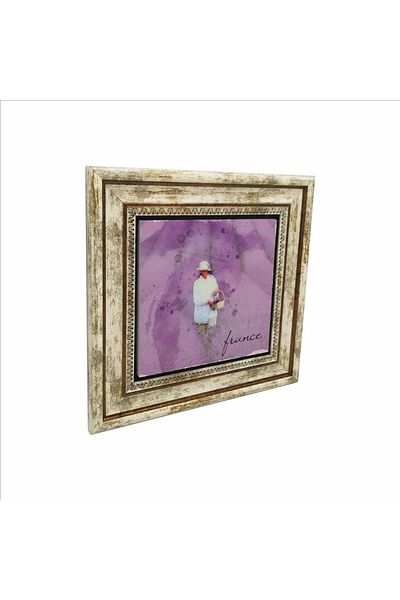 Sadrazam France Visual Printed Natural Stone Painting (25 X 25 Krg-9)