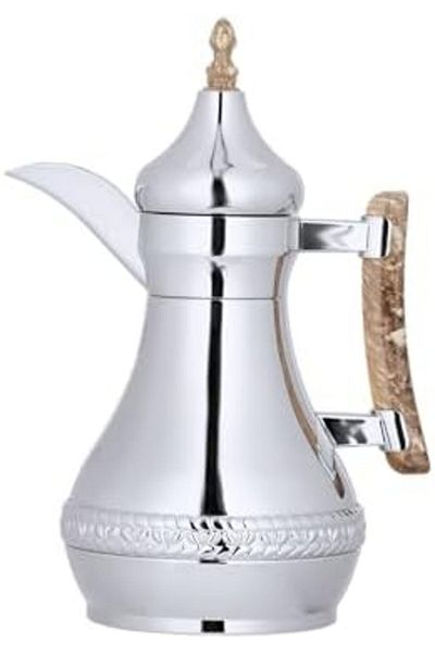 ALSAIF Coffee And Tea Thermos Kinaz With Marble Handle By Al Saif, Double-wall Stainless Steel, Leak-proof,