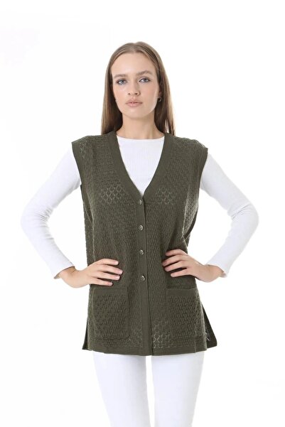 Nacar Kadın mevsimlik rahat ve şık anne yeleği