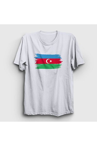Presmono Μπλουζάκι Unisex Λευκή Σημαία Αζερμπαϊτζάν Αζερμπαϊτζάν 536418 ττ