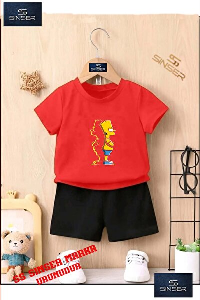 SS SİNSER Tricou cu gât rotund cu imprimeu special „SIMPSON BACK SHADOW” pent...