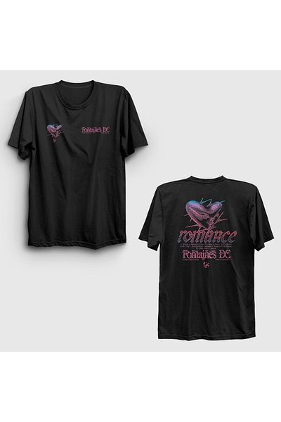Presmono Унисекс черна тениска с щампа на гърба Romance Fontaines DC 539840tt