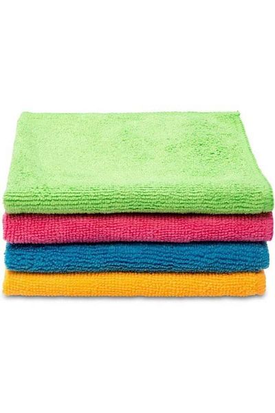 Vileda Microfiber Cloth, Hygienic, Multi-purpose, 4-piece, Multi-color, 30*30 cm