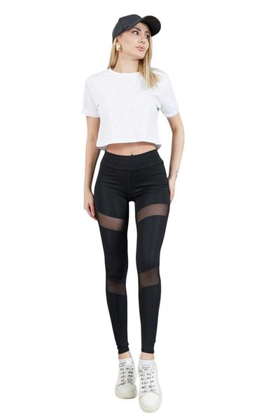just take Shirring High Waist Shiny Women's Tights with Tulle Detail for Sports and Daily Use