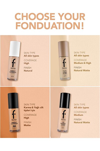 Flormar Skin Lifting Foundation, Shade Tan 140 (Beige)