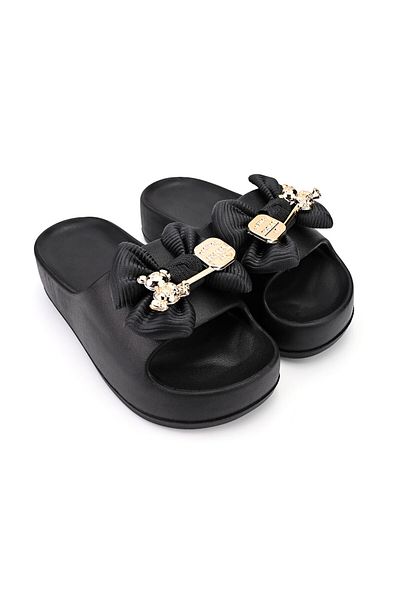 Tmall Women's Casual Slippers, Foam, Lightweight, Sa45, Black