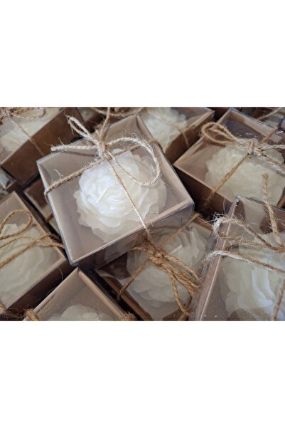 Zeyn 25 Adet Şakayık Mum Dağıtmalık Nişan Söz Kına Baby Shower Düğün Nikah Hediyelik Hediye