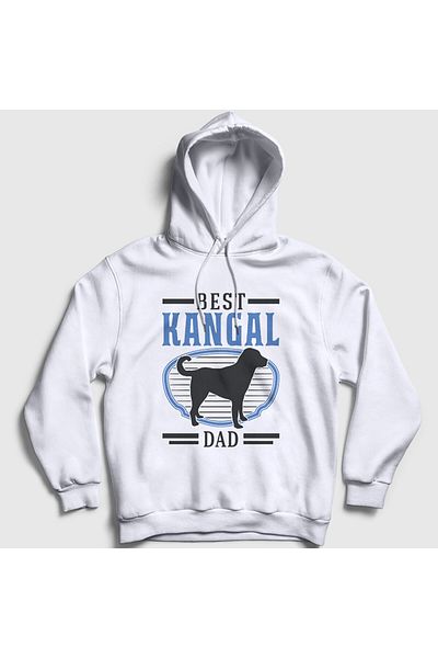 Presmono Φούτερ με κουκούλα Unisex White Kangal Dad Dog Gift 538801 ττ