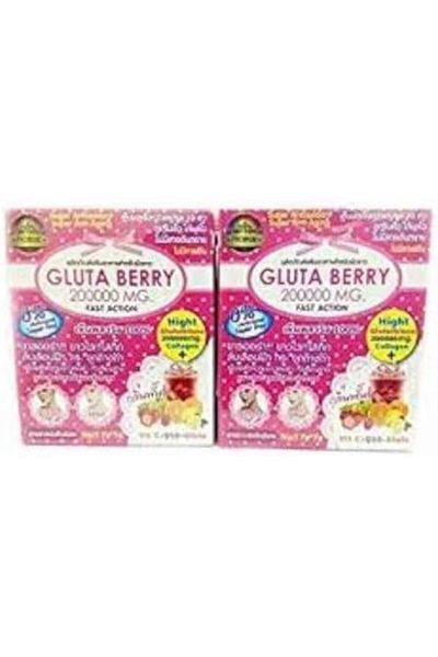 Gluta Berry 2Box 200000 mg Drink PUNCH Skin Food Reduce Freckles Whitening Skin Fast Action 10pcs./B
