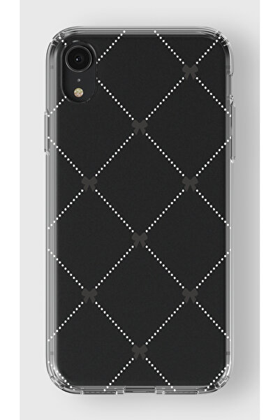 moonset Iphone XR Uyumlu Kurdeleler Tasarımlı Baskılı Şeffaf Telefon Kılıfı