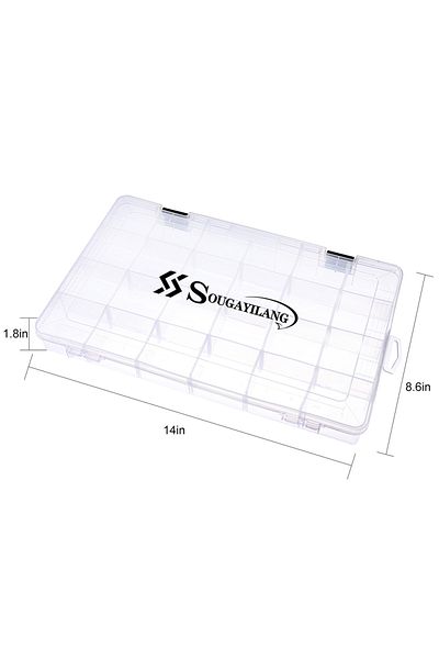 Sougayilang 1pcs-3700 Sougayilang Fishing Tool Box 1/2/4pcs 3600 3700 Plastic Bait Storage Box Portable Fishing
