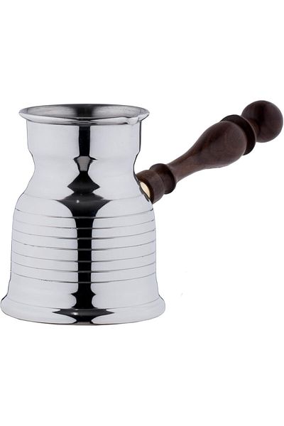 ALSAIF Saif Coffee Pot, Size 4, Designed To Prepare Coffee In An Authentic Way, Silver Color