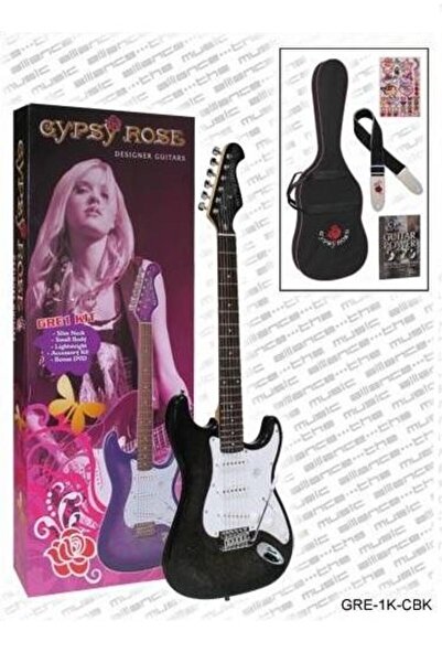 VALENCIA Elektro Gitar Gypsy Rose Set (gıgbag, Strap, Stıck