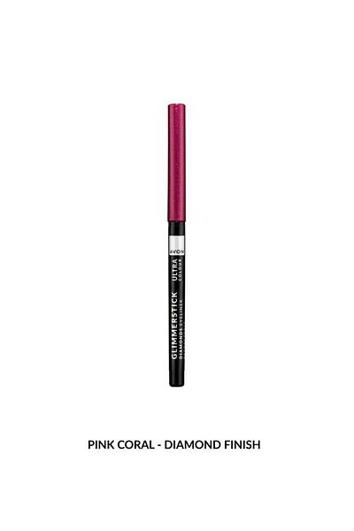 AVON Avon Ultra Colour Glimmerstick Diamonds Eyeliner Retractable Pink Coral