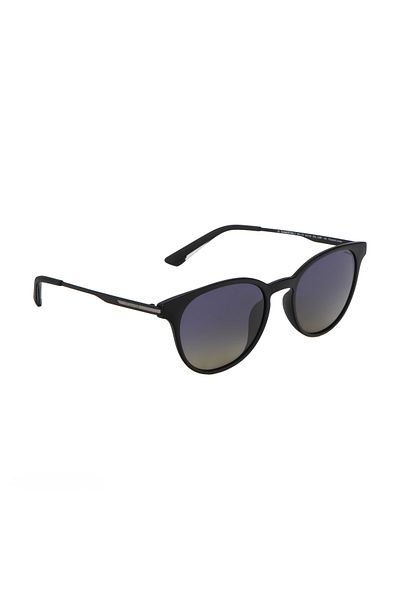 Police Polarized Oval Sunglasses Matte Black SPL 715K U28P SIze 52