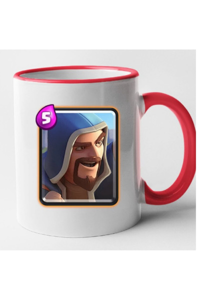 OEM Cana personalizata cu maner rosu Clash Royale - Wizard, INOVATIX®. 330 ml