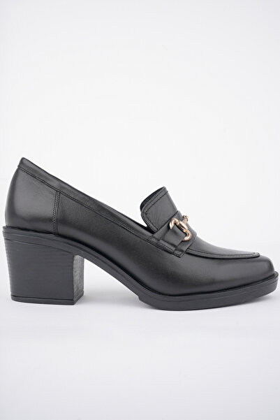 GRADA Pantofi cu toc ascuțit din piele naturală pentru femei, cu cataramă, to...