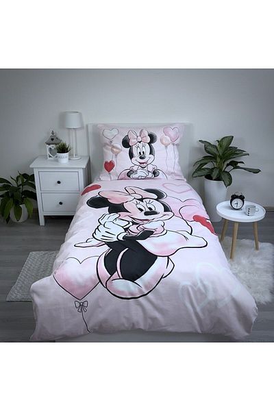 Minnie Mouse Bedding set, Duvet cover, 140x200 cm, pillowcase, 70x90 cm, Multicolor, Minnie Mouse