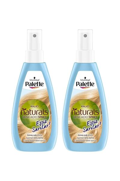 Palette Kalıcı Doğal Renkler Renk Açıcı Sprey X 2 Adet