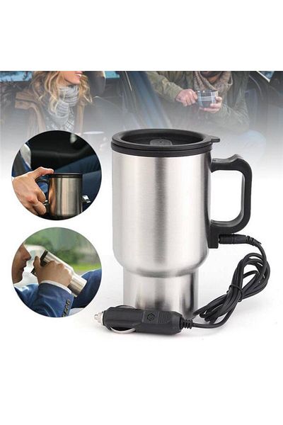 Avex Cana termica din otel cu functie de incalzire, 12V, 400ml