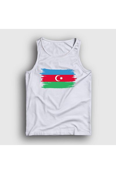 Presmono Unisex White Flag Flag Azerbaijan Azerbaijan Athlete 536443 Tt