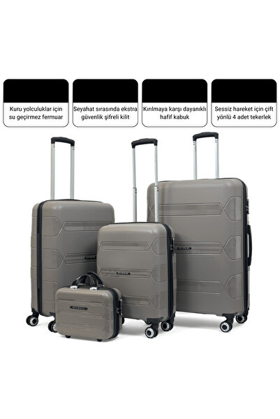 Reymond Luggage Lucas Polipropilen Kırılmaz Valiz, Orta Boy