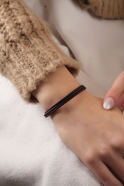 Herşey Nota Magnet Magnetic Luck Bracelet Brown Necklace or Anklet