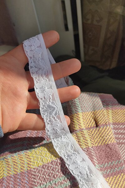 DUAYEN Likralı dantel çiçekli desen 1 metre