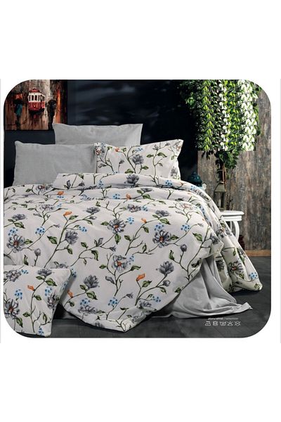 Levore 7-piece Turkish cotton luxury printed comforter set from Orz, king size