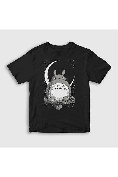 Presmono Unisex dečje crne čarape Moj komšija Totoro noć T-shirt 539432tt
