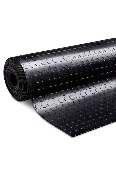 Avex Anti-Slip Rubber Mat, Rubber Linoleum for Car Floor Protection - CIRCLE model