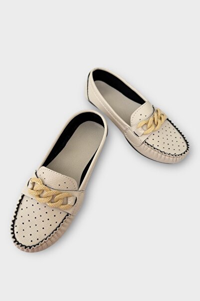 Liger Жіночі м'які балетки з пряжкою БЕЖ