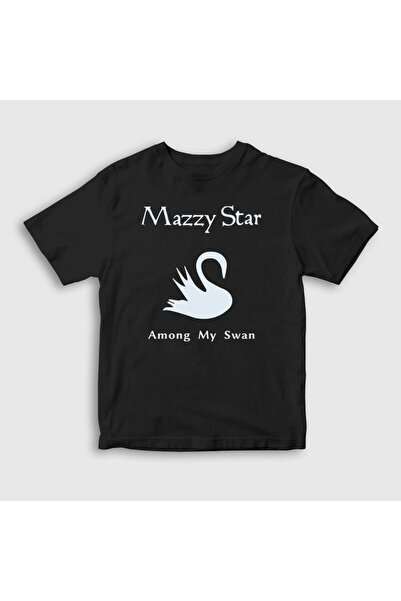 Presmono Unisex dečje crne među mojim labudima Mazzy Star T-shirt 536117tt
