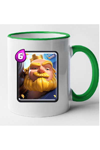 OEM Cana personalizata cu maner verde Clash Royale - Royal Giant, INOVATIX®. ...