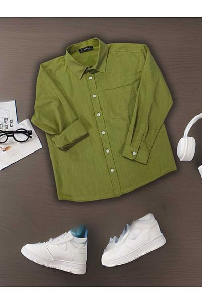 SARYA Khaki Green Organic Shirt