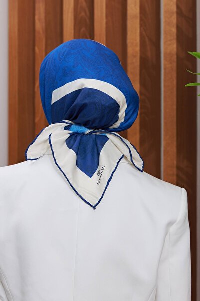 İpekhan Тонка віскозна бавовняна хустка з ручним шиттям, етнічним квітковим геометричним візерунком