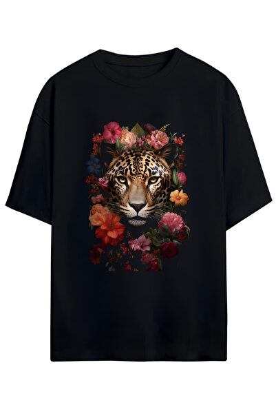 MAGORS Тренд-сигнал! Унісекс-футболка з леопардовим принтом, оверсайз, бавовна