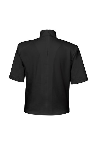 laulei Padded Stand Collar Tshirt