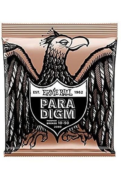 Ernie Ball P02080 Paradigm Extra Light Phosphor Bronze 10-50 Acoustic Guitar String Set
