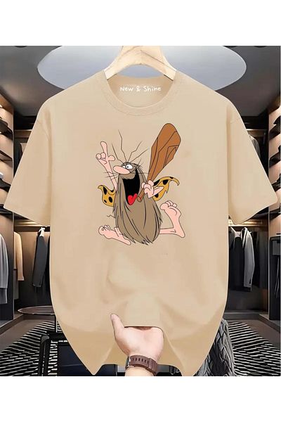 New Shine Μπλουζάκι Captain Caveman με στάμπα μεγάλου μεγέθους