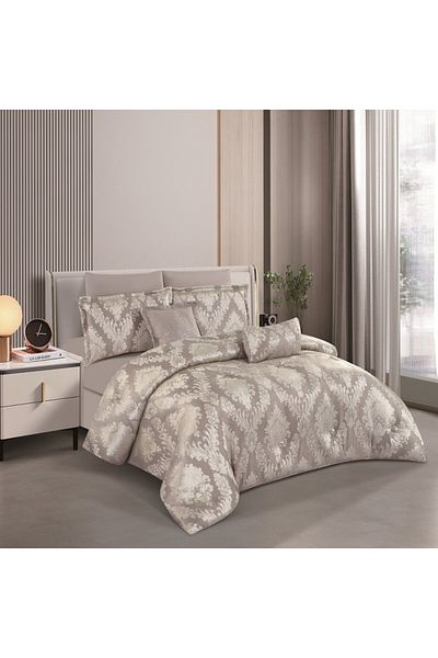 Levore Horse Jacquard Duvet Set, made of durable and soft fabric, heavy filling, and a pattern that satisfies all tastes, 8 pieces, king size
