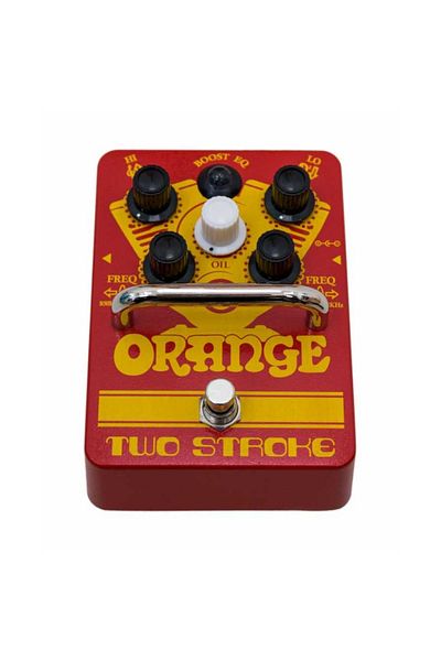 Orange Stylish Designed Two Stroke Boost Eq Pedal
