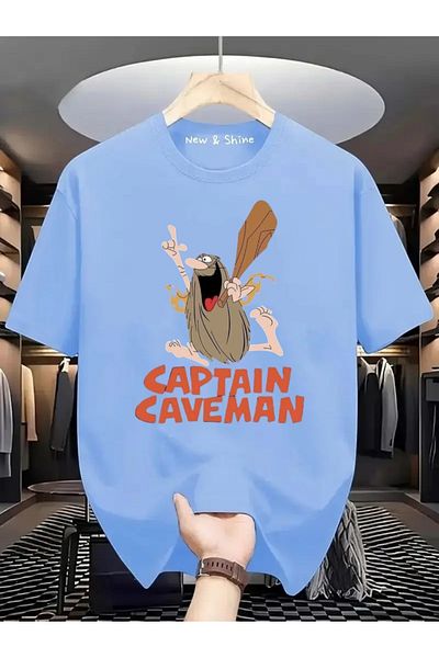 New Shine Tricou oversize cu imprimeu Captain Caveman