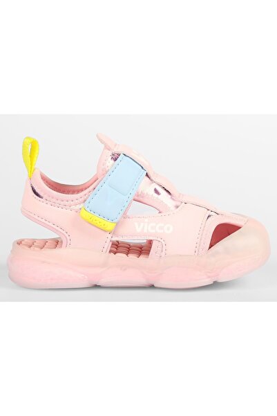 Vicco Live First Step Baby Orthopedic Lighted Children's Sports Sandals Powder