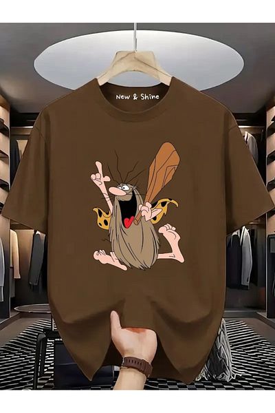 New Shine Μπλουζάκι Captain Caveman με στάμπα μεγάλου μεγέθους