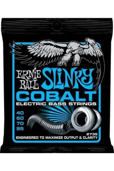 Ernie Ball P02735 Cobalt Extra Slinky Bas Gitar Teli
