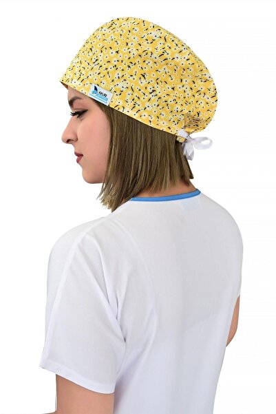 Nur Ortopedi Unisex Sarı Beyaz Papatyalar Doktor Hemşire Hastane Aşçı Cerrahi...