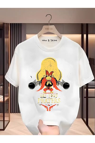 New Shine Μπλουζάκι Looney Tunes Yosemite Sam με στάμπα μεγάλου μεγέθους